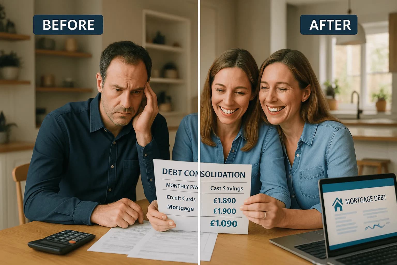 Remortgage to Clear Debt: How One Self-Employed Couple Improved Cash Flow with Debt Consolidation