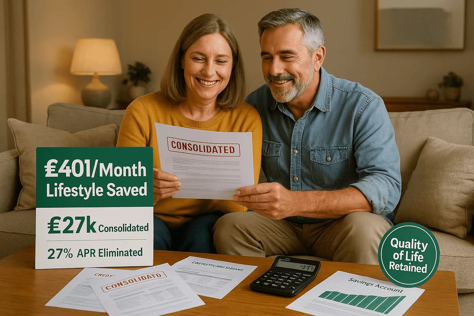 How a Debt Consolidation Remortgage Helped This UK Couple Retain Their Lifestyle