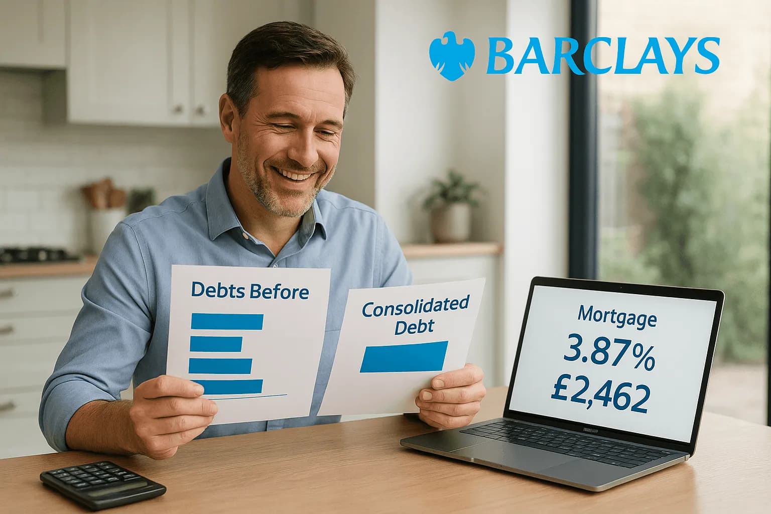 Debt Consolidation Remortgage Helps Homeowner Reduce Stress and Improve Cash Flow with Barclays