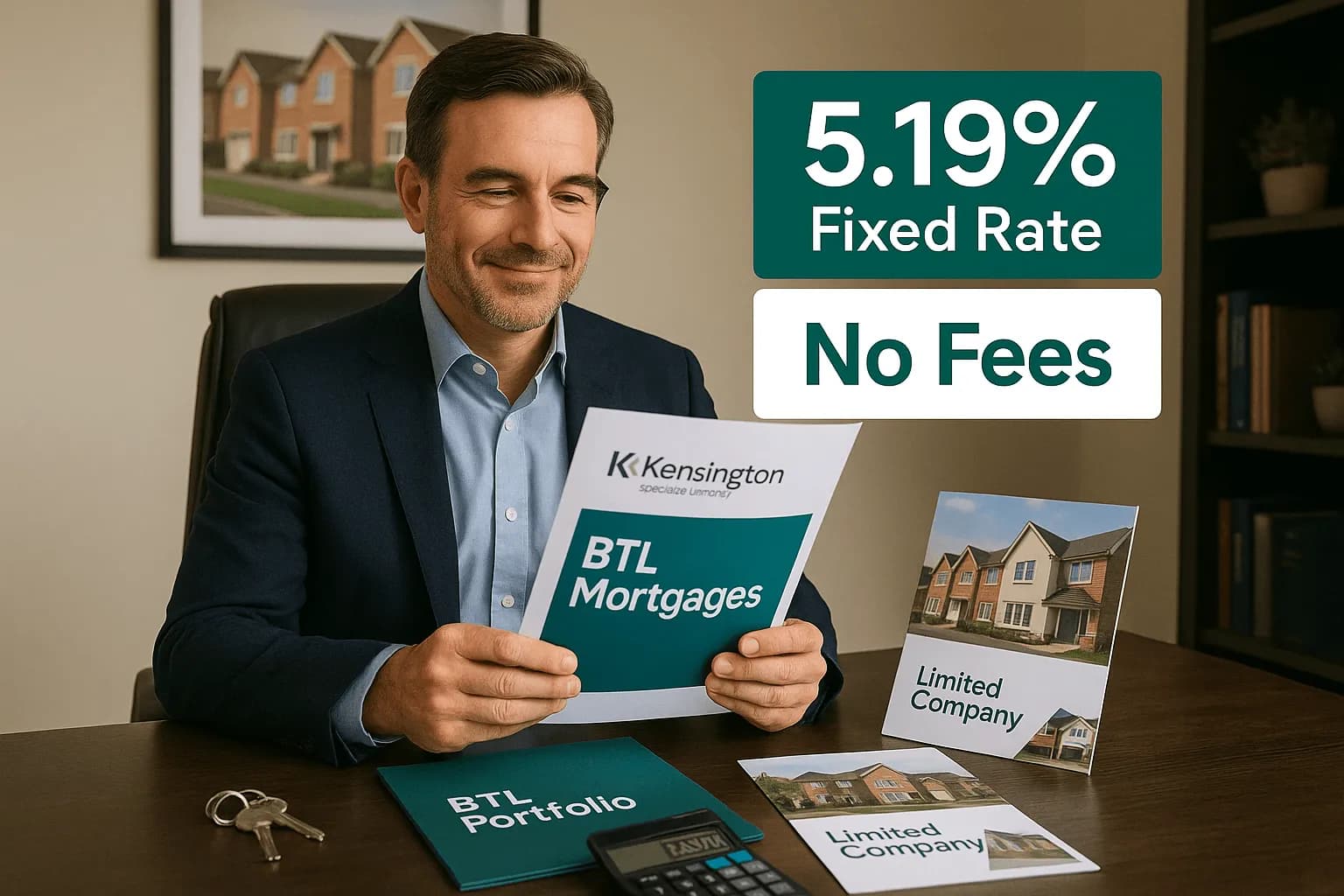 Kensington Launches New Buy to Let Specials: 5-Year Fixed Rate Mortgages with No Fees for UK Landlords