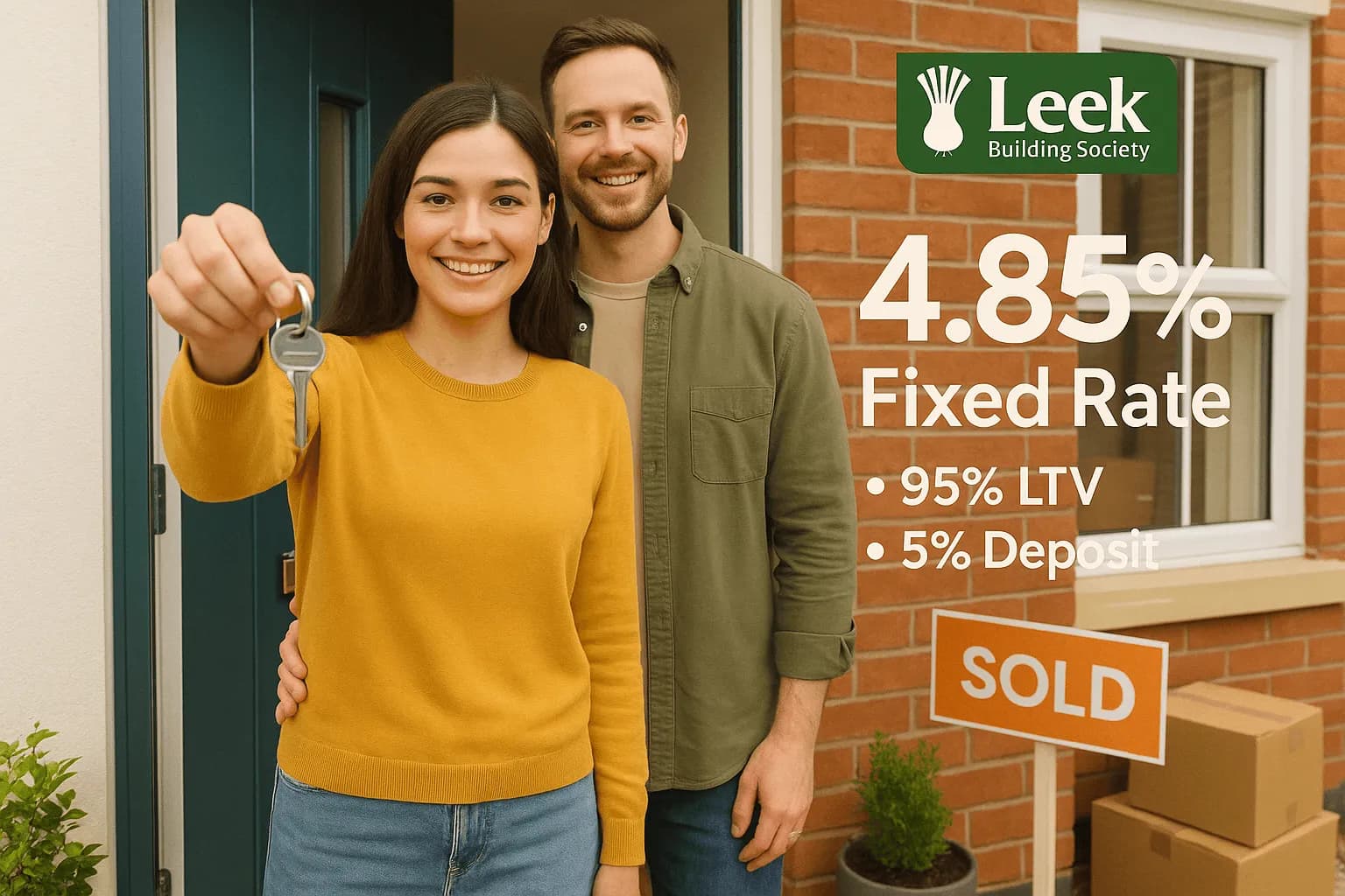 Leek Building Society Increases 5-Year Fixed 95% LTV Mortgage Rate: What UK Borrowers Need to Know