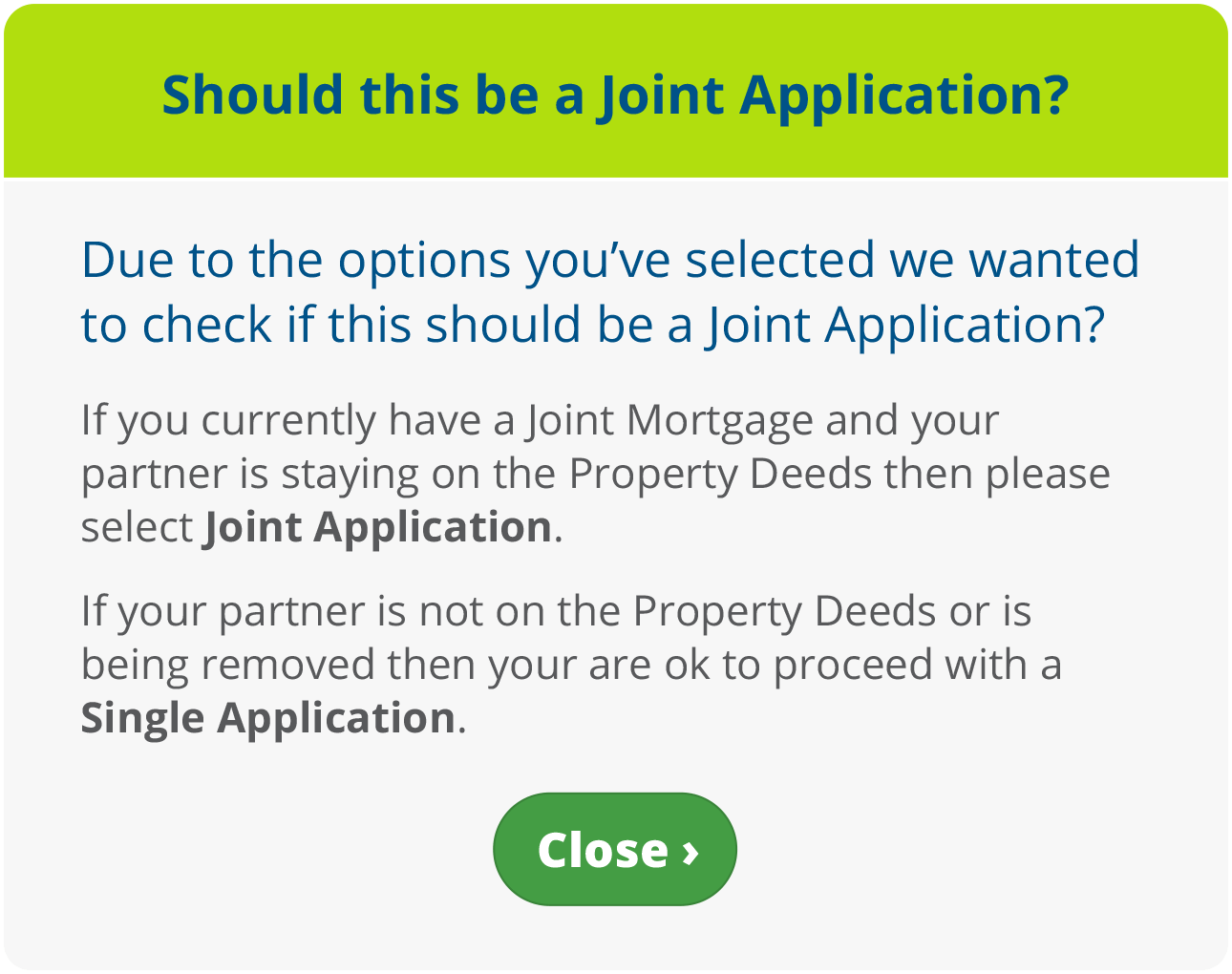 Should this be a Joint Application?